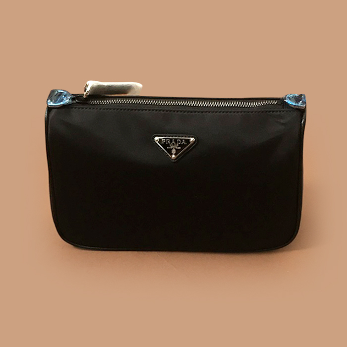 プラダ レディース ブラック ショルダーバッグ - 