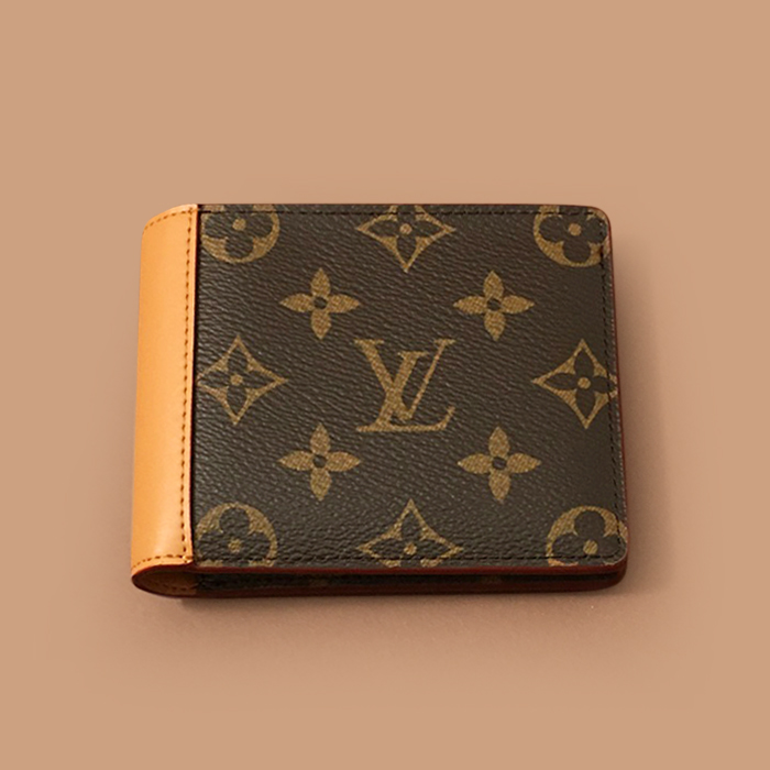   ,11.5cm - ルイヴィトンメンズレザー二つ折り財布,11.5cm,ブラウン