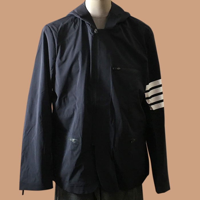 トムブラウン メンズ クラシック ネイビー ジャケット - s
