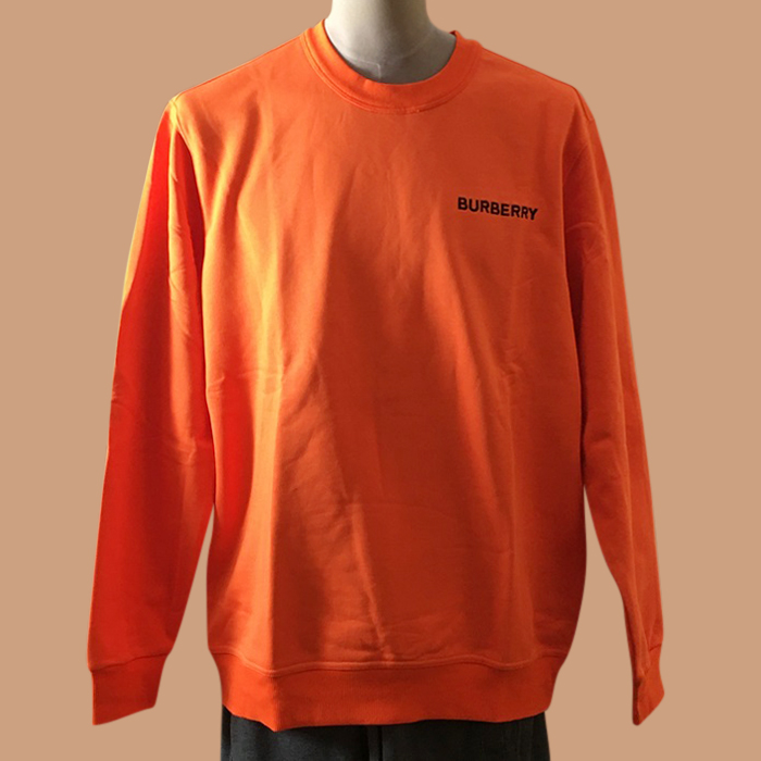 バーバリー メンズ クルーネック オレンジ スウェット - - bur04537x