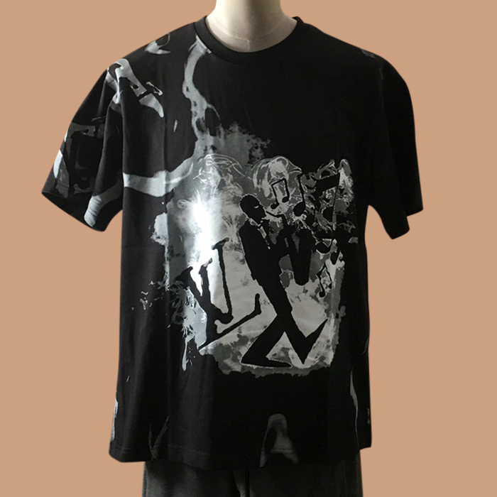 ルイヴィトン メンズ ネイビー クルーネック 半袖Tシャツ -  Short sleeved T-shirts