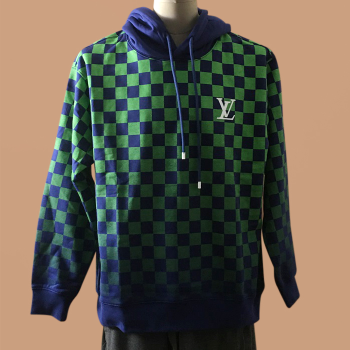 ルイヴィトン メンズ ベーシック ブルー フーディーTシャツ -lou05322x