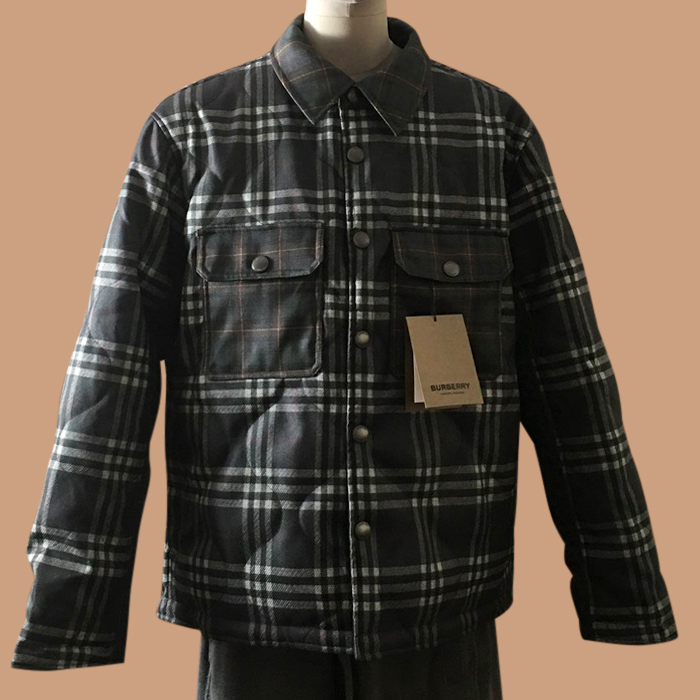 バーバリー メンズ ブラック ダウン ジャケット - - bur04560x