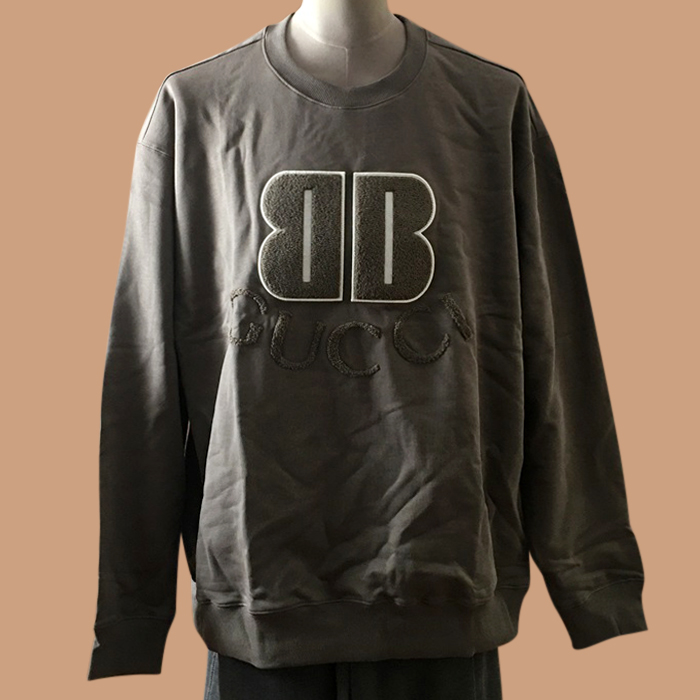 グッチ メンズ カジュアル グレー スウェット -Gray  - Guc05314x