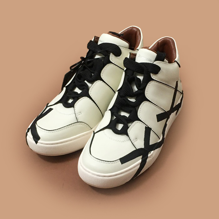 エルメネジルドゼニア メンズ ホワイト トップ スニーカー - White  - zeg0394x