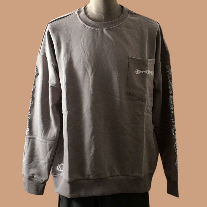 クロムハーツ メンズ グレー スウェット -  Gray  - chr0466x