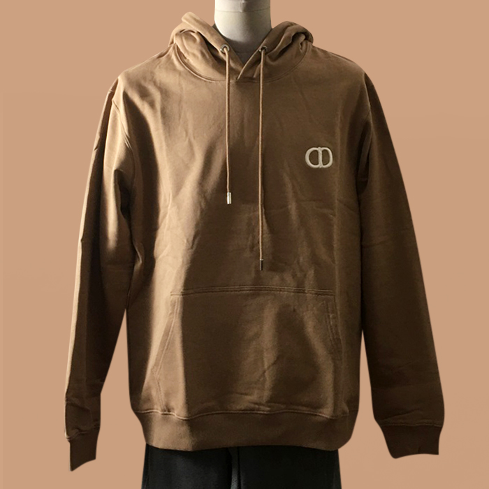 ディオール メンズ ベーシック キャメル フーディーTシャツ -  Camel  - dio02154x