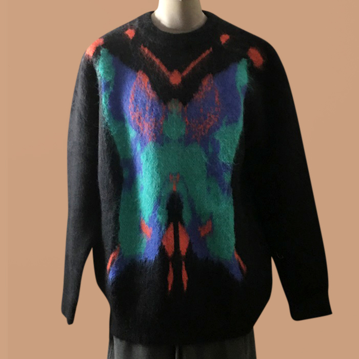 ルイヴィトン メンズ ブラック クルーネック ニット -   - lou05349x