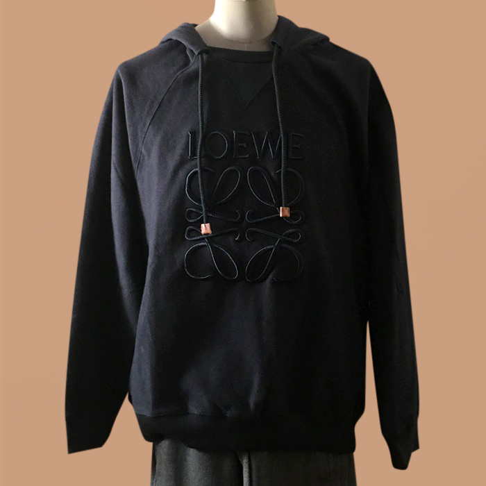 ロエベ ユニセックス カジュアル ネイビー フーディーTシャツ - - loe0662x