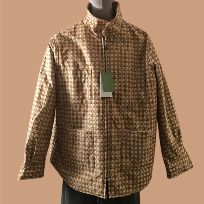 グッチ メンズ カジュアル キャメル ジャケット -Camel - guc05302x