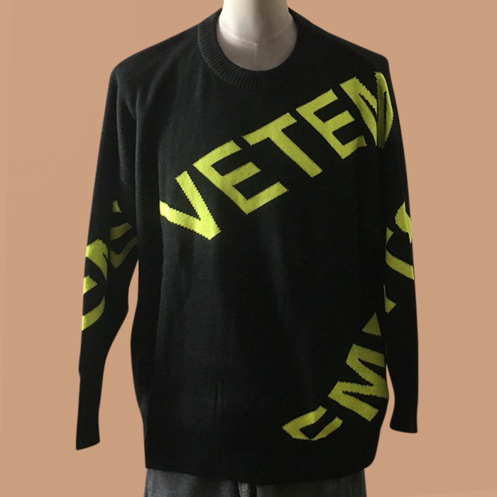 ヴェトモン ユニセックス トレンディ ブラック 半袖Tシャツ - Vetements - vet0309x