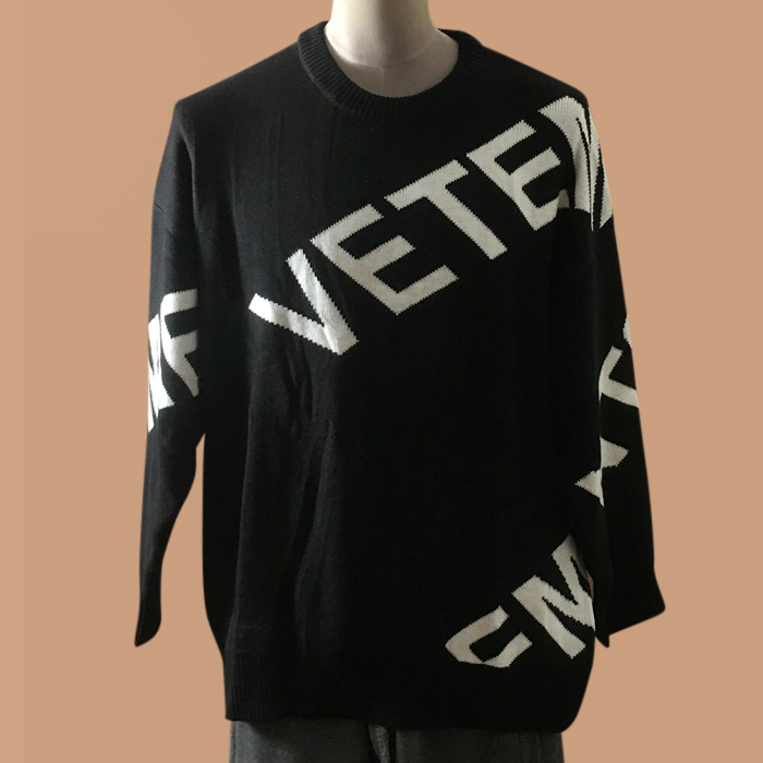 ヴェトモン ユニセックス トレンディ ブラック 半袖Tシャツ - Vetements - vet0308x