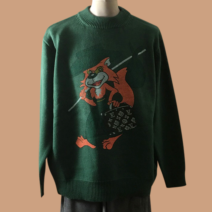 ルイヴィトン メンズ グリーン クルーネック ニット -  Green  - lv002x