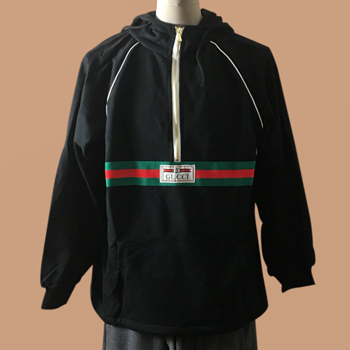 Logo - グッチユニセックス LOGO カジュアル フーディーTシャツ Guc04003x Size(xs - xl) ブラック