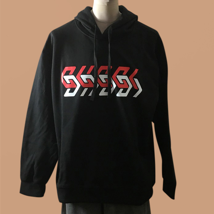 Logo - グッチユニセックス LOGO カジュアル フーディーTシャツ Guc04462x Size(xs - xl) ブラック