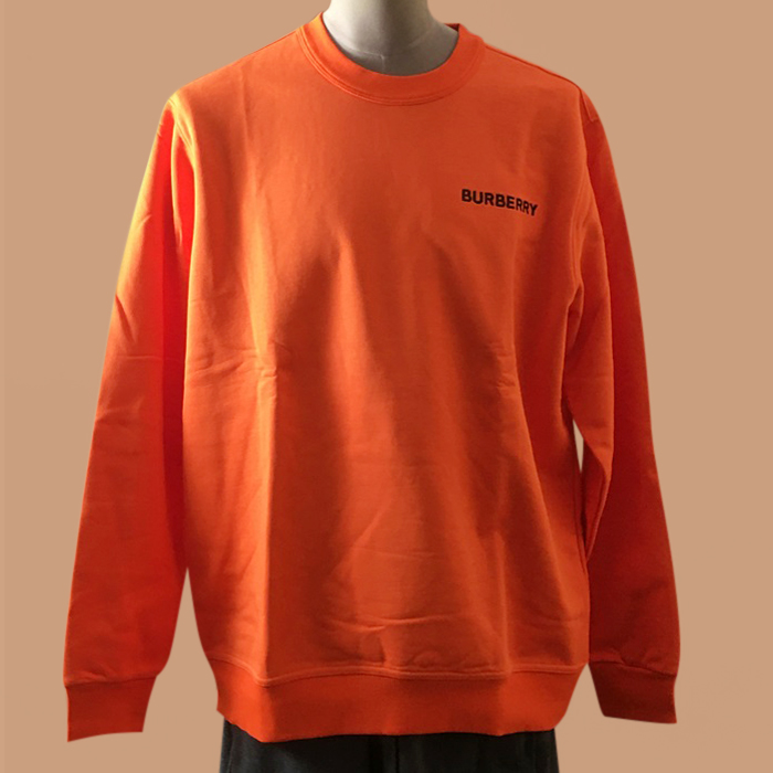バーバリー メンズ クルーネック オレンジ スウェット - - bur04537x