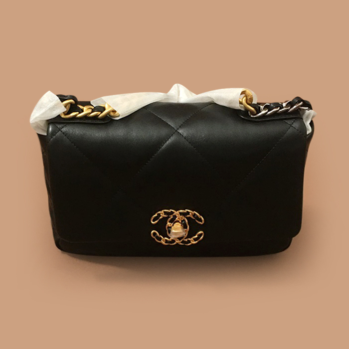 シャネルレディース ブラック 19バッグch19x