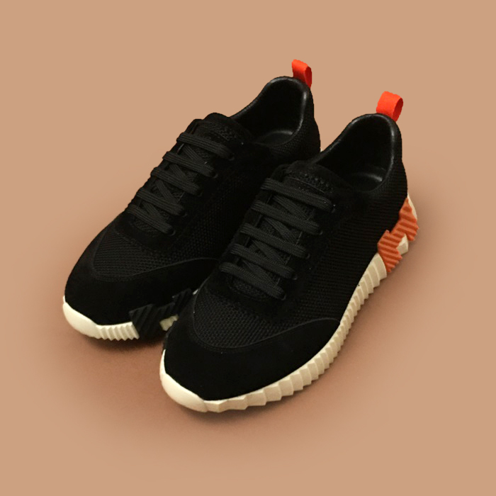 エルメス メンズ クラシック ブラック スニーカー -  - her0814x