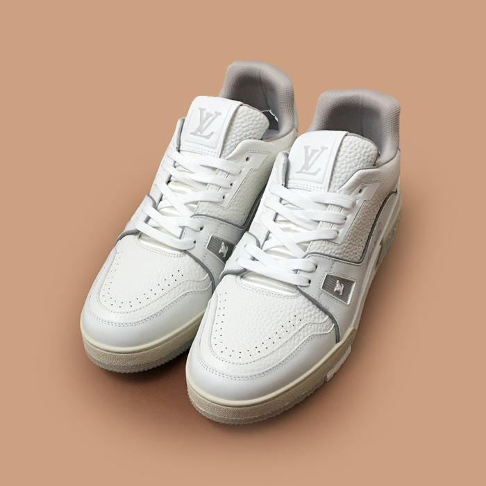 ルイヴィトン メンズ トレンディ ホワイト スニーカー - White 