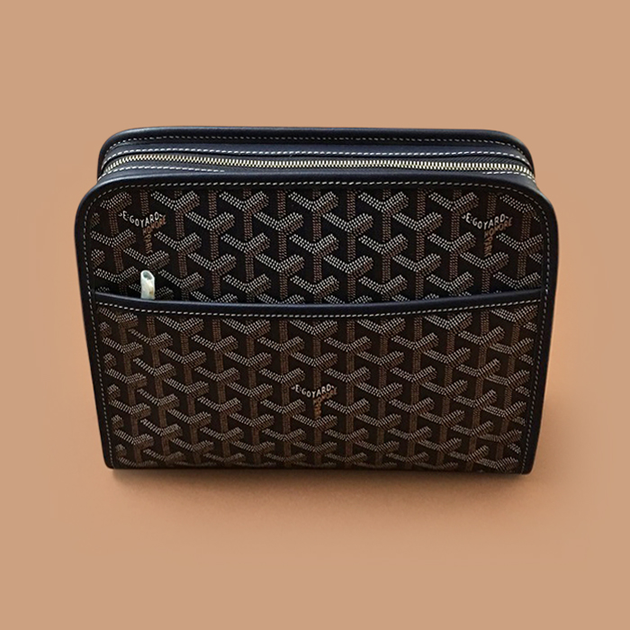 ゴヤールPVC プルメ ミニ  クロスバッグ,19cm,ブラック