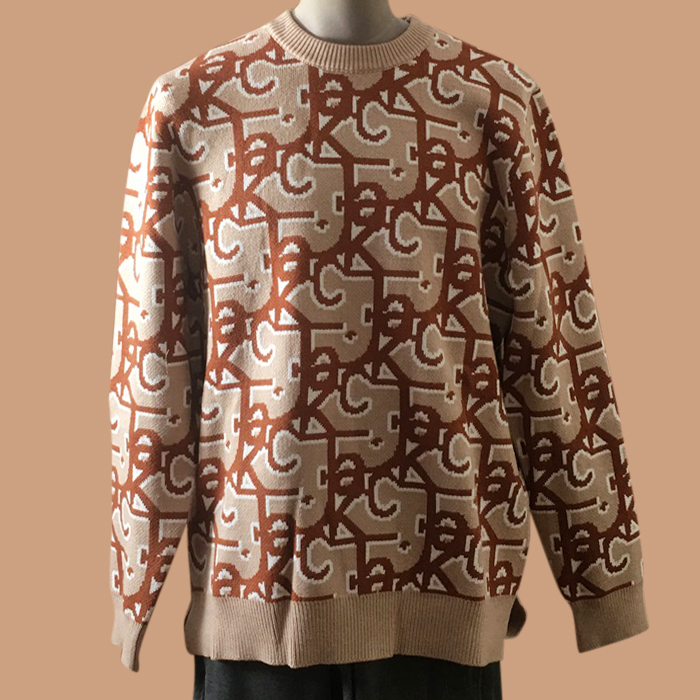 ディオール メンズ グレー クルーネック セーター - Gray  - dio02117x