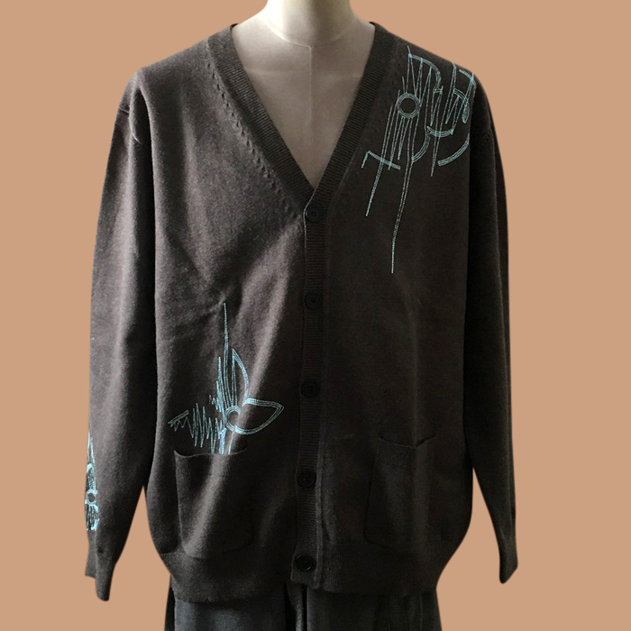 ルイヴィトン メンズ ブラック Vネック カーディガン -   - lv0023x