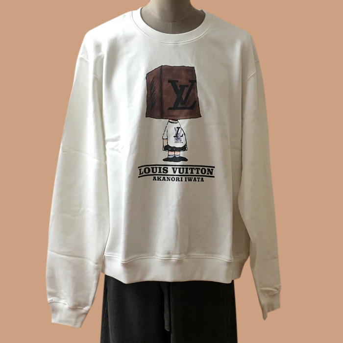 ルイヴィトン メンズ モダン ホワイト スウェット -  White 