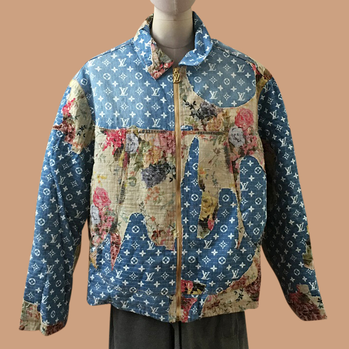 ルイヴィトン メンズ ダウン ブルー ジャケット -   - lv004x