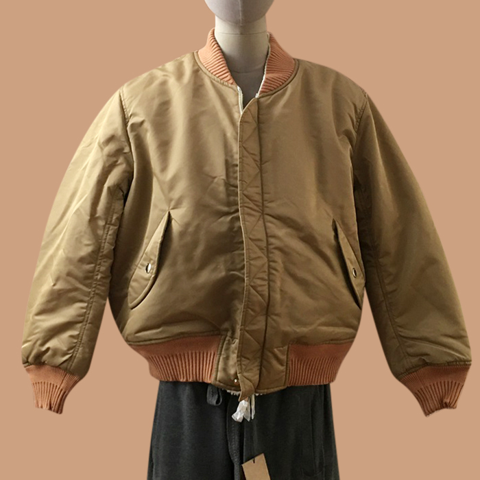 バーバリー メンズ キャメル ボンバー ジャケット - Camel - bur04518x