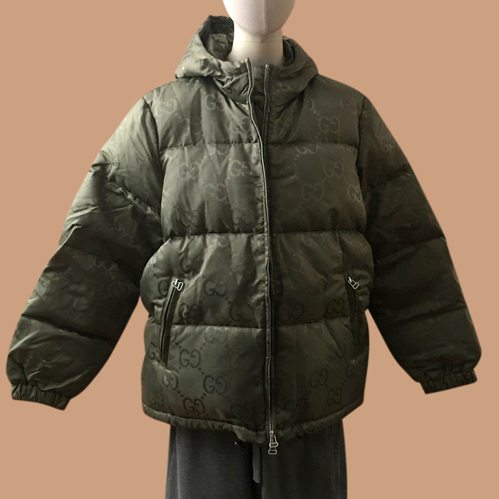 グッチ ユニセックス ダックダウン グリーン パディング -Green Padding - gu65x