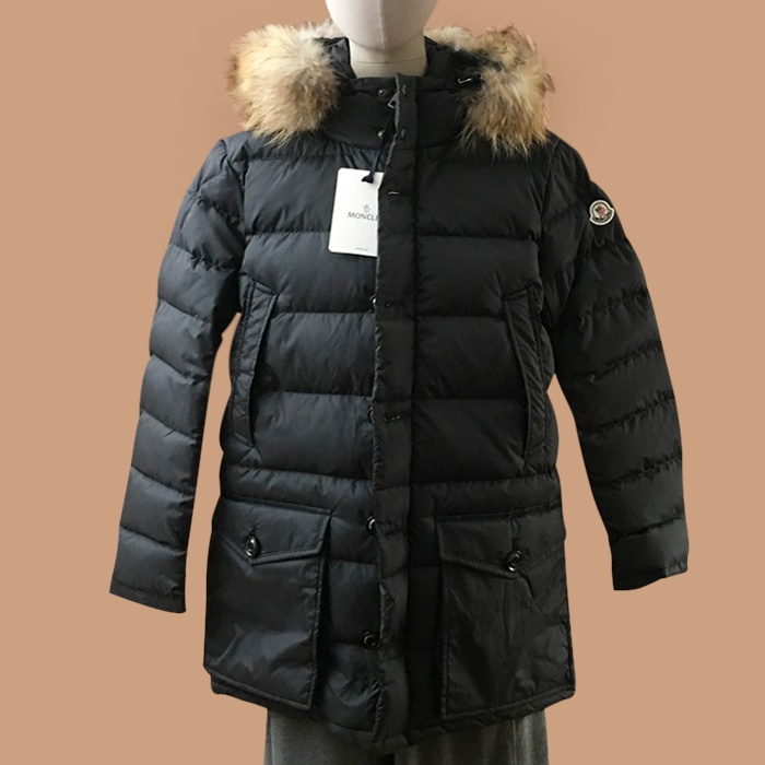 モンクレール レディース グースダウン ブラック ロングパディング -  Padding