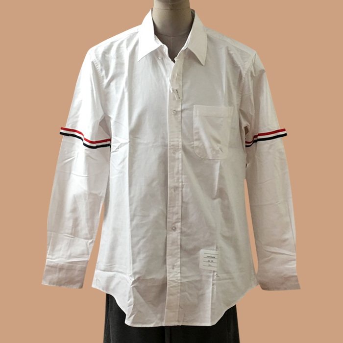 Strap  - トムブラウンメンズ ストラップ コットン シャツ  Size ホワイト