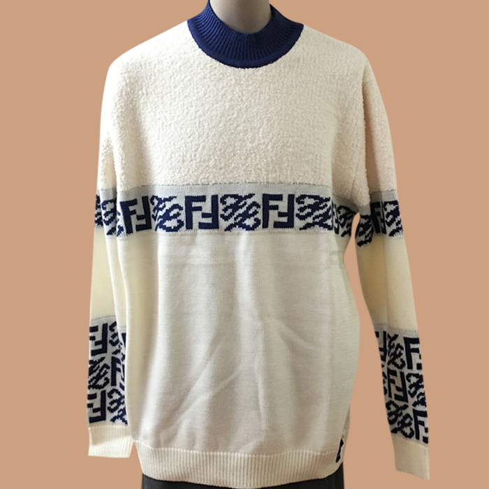 フェンディ メンズ トレンディ アイボリー ニット - Ivory  - fen01287x