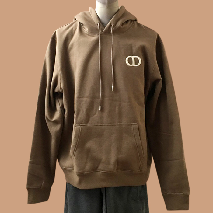 ディオール メンズ ベーシック キャメル フーディーTシャツ -  Camel  - dio02154x