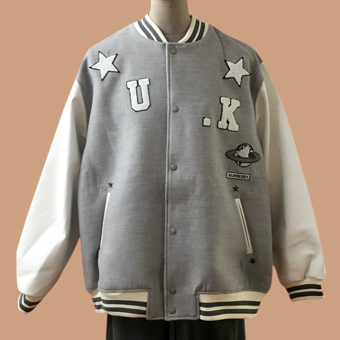 バーバリー メンズ グレー ジャケット - Gray - bur04607x