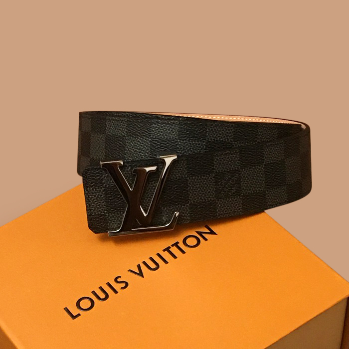 ルイヴィトン メンズ ブラック ベルト -  Belts