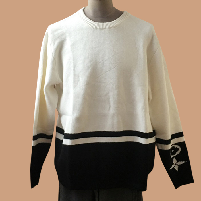 ルイヴィトン メンズ ホワイト クルーネック ニット -  White  - lv165x