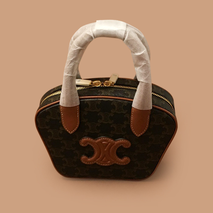 セリーヌ レディース ブラウン ミニ ショルダーバッグ -  Brown