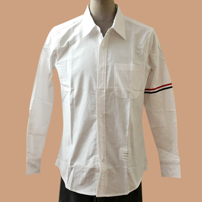 トムブラウン クラシック メンズ ホワイト シャツ - White 