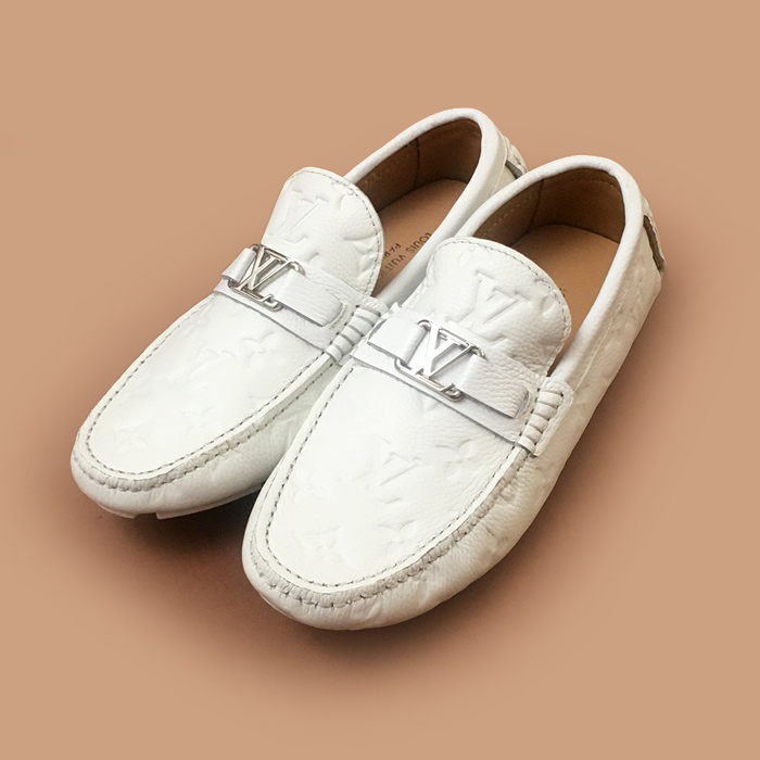 ルイヴィトン メンズ モダン ホワイトローファー -  White Loafer