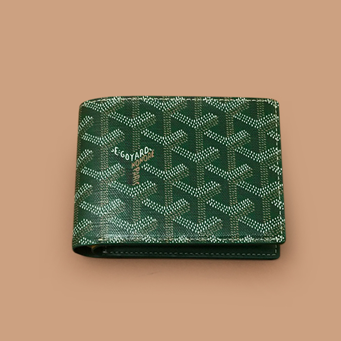 2019  PVC - ゴヤールユニセックス PVC 二つ折り財布 GYW0021,グリーン