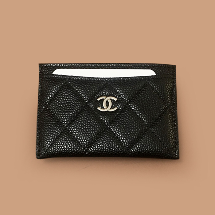 シャネルレディース クラシック ブラック カードスロット -  Card slot - ch23x