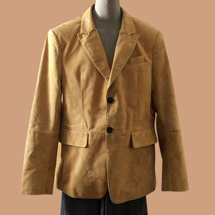 グッチ メンズ キャメル レザージャケット - Camel - guc05161x