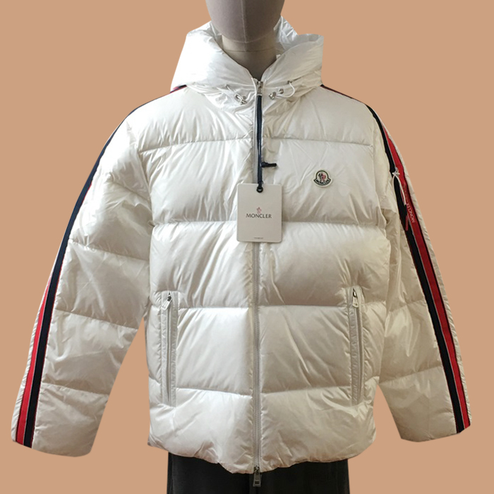 モンクレール メンズ ダックダウン ホワイト パディング - White Padding - Mo27x