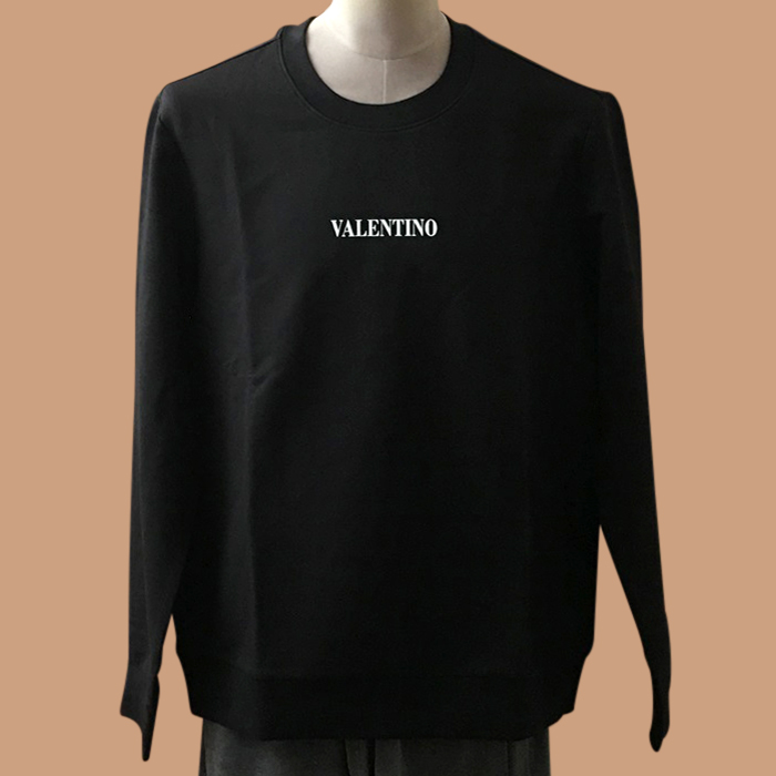 V  - ヴァレンティノメンズ V LOGO コットン スウェット ブラック