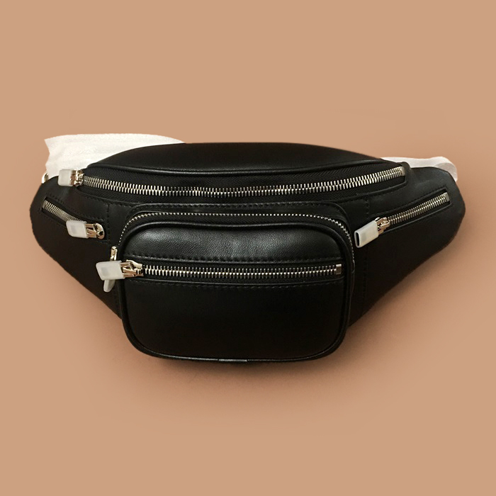 2020 22cm - アレキサンダーマックイーン 2020レザーユニセックス ミニ ベルトバッグ 22cm,ブラック