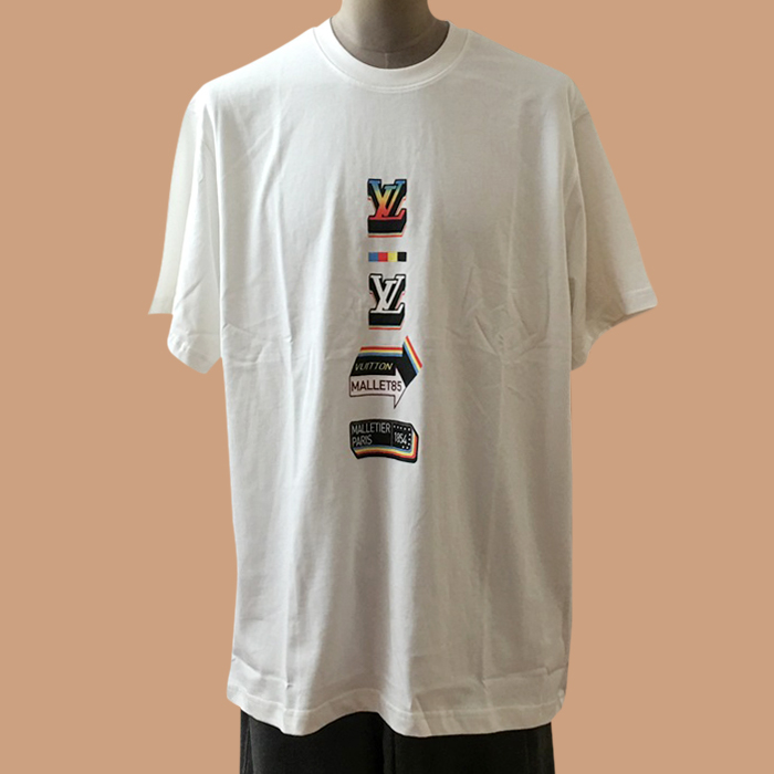 ルイヴィトン メンズ ホワイト クルーネック 半袖Tシャツ -  White Short sleeved 