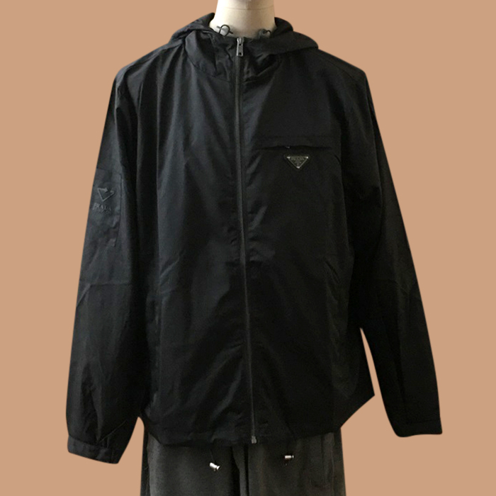 プラダ メンズ モダン ブラック ジャケット - - pr397x