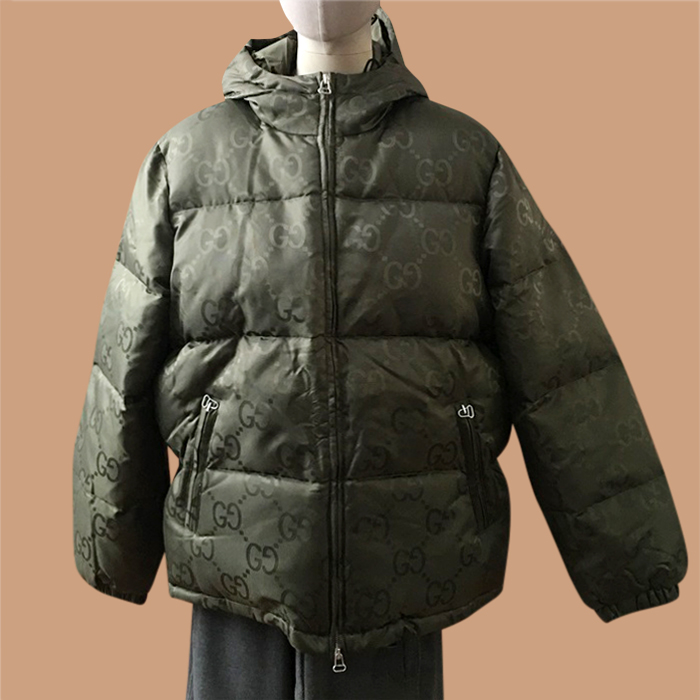 グッチ ユニセックス ダックダウン グリーン パディング -Green Padding - gu65x