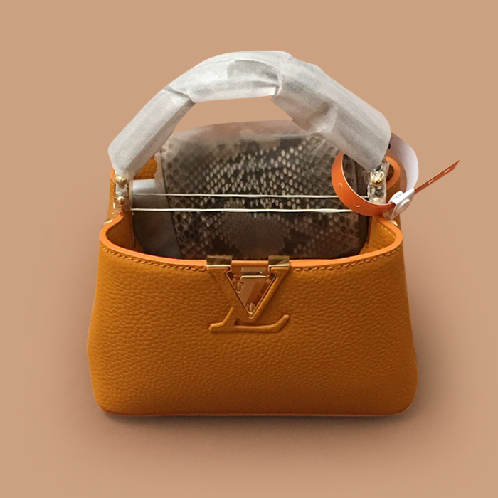 カプシーヌ,21cm - ルイヴィトンカプシーヌ トート ショルダーバッグ M95509,LOUB1405 ,21cm,イエロー